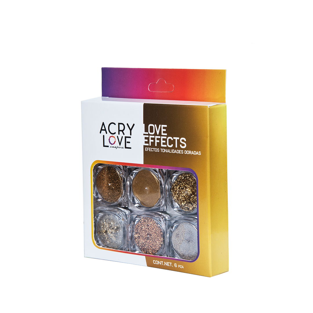 EFECTOS MIX DORADOS SET 6pz