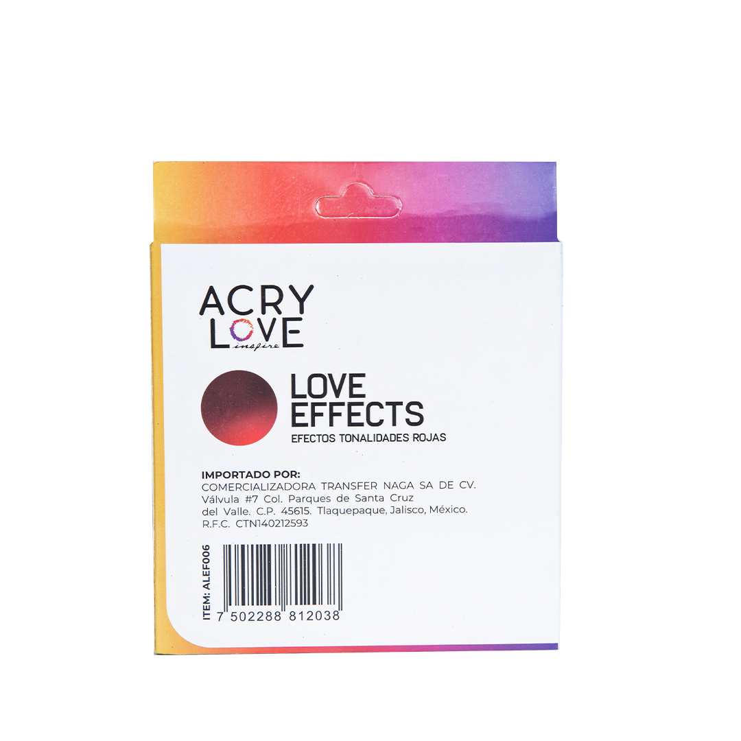 EFECTOS MIX ROJOS SET 6pz