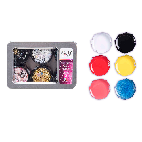 SPIDER GEL SET.2 (6 colores)