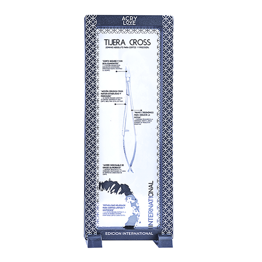 ACRY LOVE Tijera Cross INTERNATIONAL   *NUEVA IMAGEN*