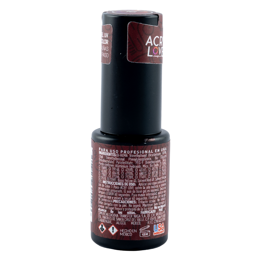 ACRY LOVE ON GEL gel 1 paso 9ml #16