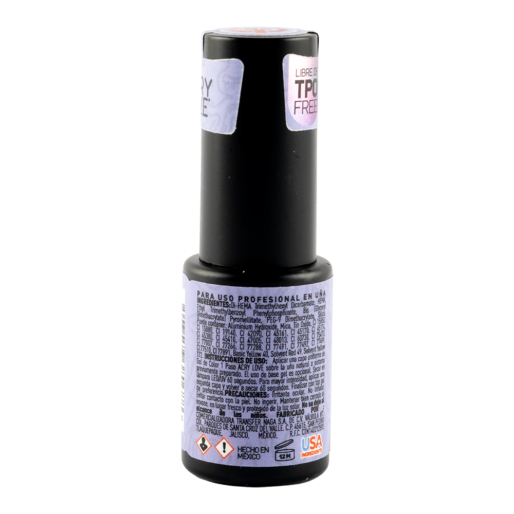 ACRY LOVE ON GEL gel 1 paso 9ml #25