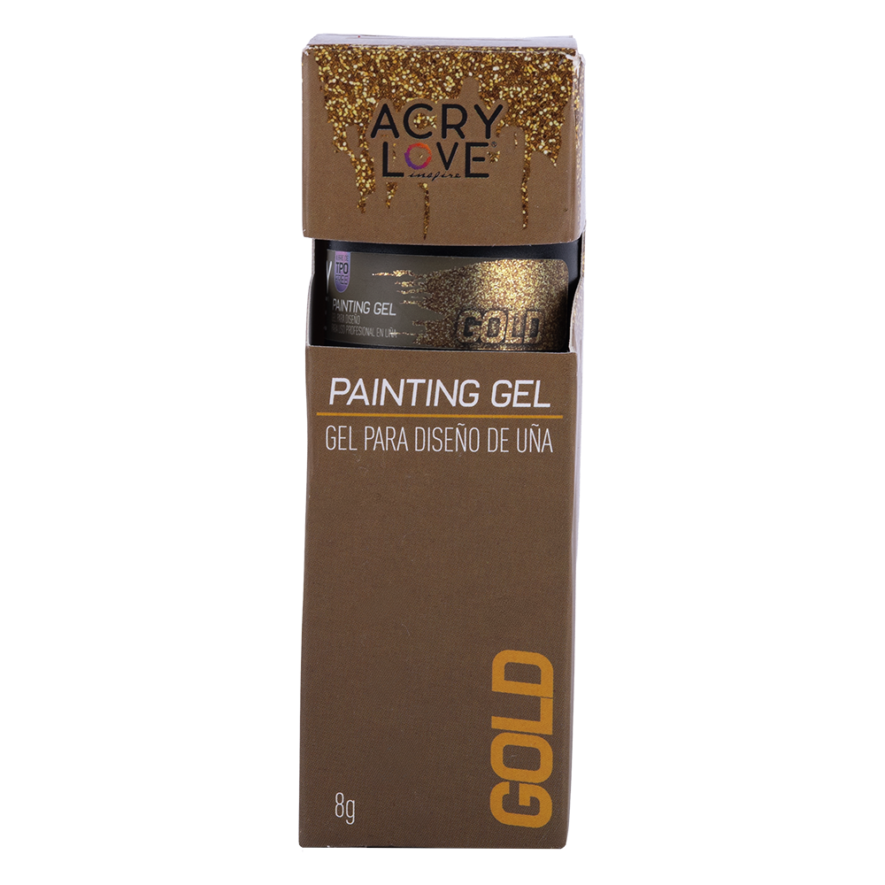 ACRY LOVE PAINTING GEL GOLD 8G (Gel solido para Diseño)