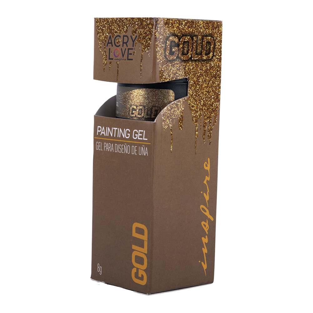 ACRY LOVE PAINTING GEL GOLD 8G (Gel solido para Diseño)