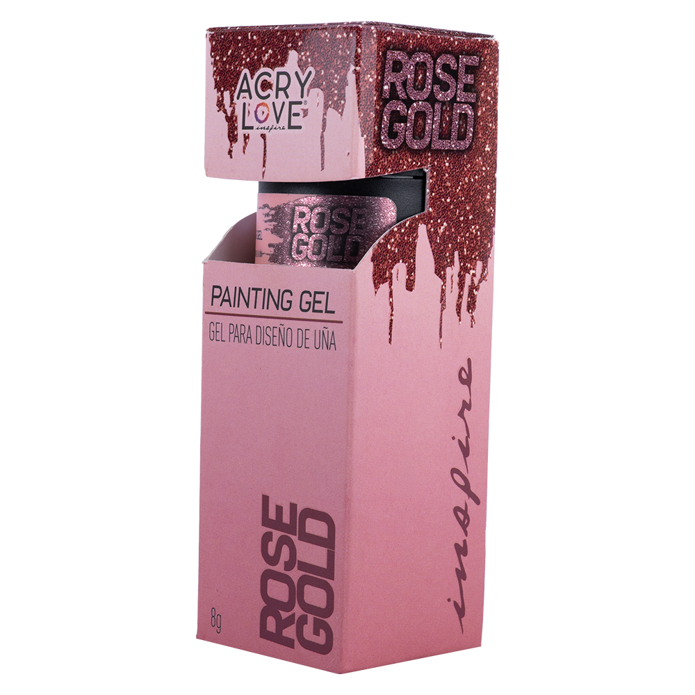 ACRY LOVE PAINTING GEL ROSE GOLD 8G (Gel solido para Diseño)